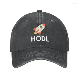 Caps à balle y2k Coton personnalisé Crypto-monnaie drôle Hodl à la lune Baseball Cap pour les hommes Blockchain Blockchain