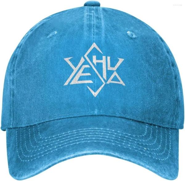 Gorras de bola Yeshua Estrella de David Sombrero Moda Vaquero Sombreros de béisbol Sombrero negro Sombrero de papá para hombres Mujeres