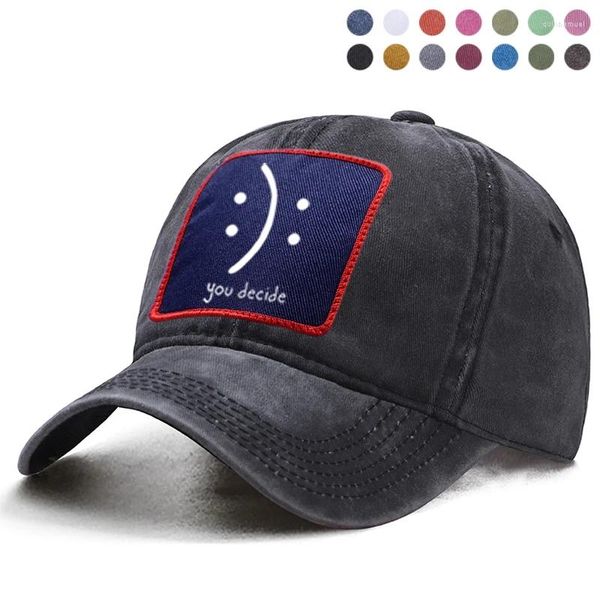 Casquettes de baseball Vous décidez lettre Casquette de Baseball imprimée papa camionneur Snapback solide chapeau femme bérets Boinas Casquette Gorras chapeaux