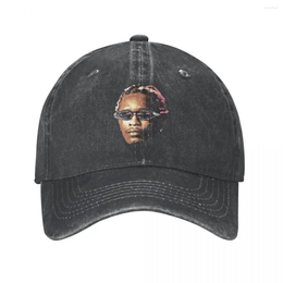 Ball Caps Young Thug Rap Baseball Casual Distressed Washed Thugger Slime Snapback Hat Unisex Style Outdoor Workouts