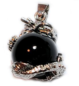 Boule Dragon Ball Collier Pendentif Naturel Chaîne Acier Inoxydable Saint Valentin