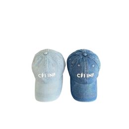 Ball Gorras Nieuwe tong 2024 Menmode Dames Denim Luxurys Brand en hoogwaardige designer Hoed Duck Summer Alfabet Groothandel