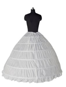 Baljurk 6 Hoop Petticoats Onderrok Volledige Crinoline Voor Bruids Trouwjurk Accessoires282v