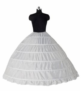 Robe de bal 6 cerceaux jupons sous-jupe Crinoline complète pour accessoires de robe de mariée 6420807