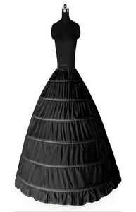 Baljurk Grote Petticoats 2017 Nieuw Zwart Wit 6 hoepels Bruid Onderrok Formele Jurk Crinoline Plus Size Bruiloft Accessoires8071154