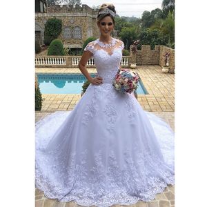 Robes de mariée robe de bal avec perles