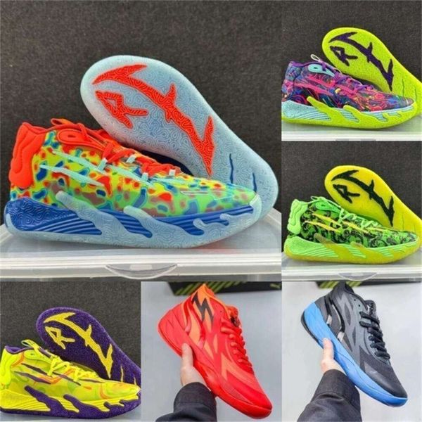 Ball Lamelo 3 Mb.03 Mb3 Hommes Chaussures de basket Rick Morty Rock Ridge Red Queen Pas d'ici Lo Ufo Buzz Black Blast Baskets S Taille 36-46 X8