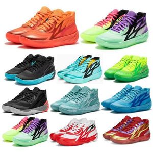 Ball Lamelo MB 02 Chaussures de basket-ball Men MB.02 2 Honeycomb Phoenix Phénom Flare Année Jade Jade Blue 2023 Man Trainers Sneakers