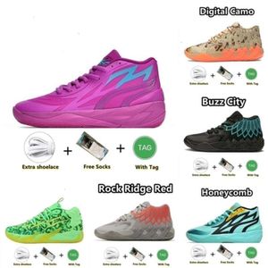 Ball Lamelo MB01 Chaussures de basket-ball masculin Rick et Morty Rock Ridge Red Queen Not From Here Lo Ufo Buzz Black Blast Trainers MB02 03 Sneak