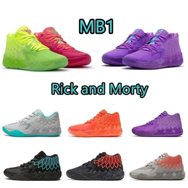 Ball Lamelo Chaussure Mb1 Rick et Morty Chaussures de basket-ball Queen Black Blast Buzz Lo Ufo Not From Here Rock Ridge Red Sport Sneaker pour hommes femmes US3.5-13