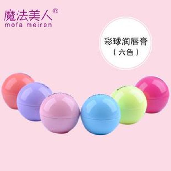 Ball Lip Balm Lipstick, Ingredientes orgánicos Protector de labios Sabor dulce Fruit Embellish Lip Ball Makeup Lipstick Gloss