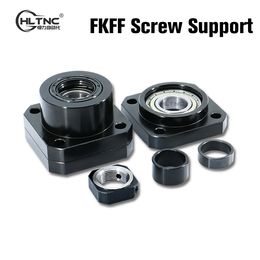Kogelschroefsteuneenheid FKFF10 FKFF12 FK12 FF12 -serie met binnengat 10 /12 mm voor SFU -kogelschroef van DIY CNC -freesrouter
