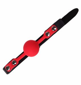 Balle sexy bdsm bouche esclave harnais silicone bondage jouet contraintes bâillon fetish y18102405 iokwq7332189