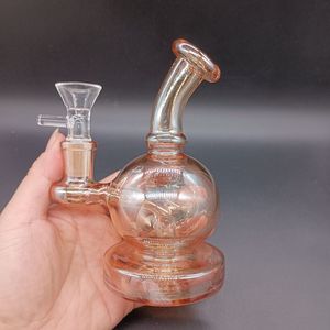 Kogelvorm glazen bong waterpijp 5,5 inch mini -olie dab rigs inline perc 5 mm dik 14 mm vrouwelijke gewrichtsmijsten waterpijp