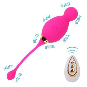 Boule vibrateur 10 vitesses sans fil à distance Anal Clitoris Stimulation vaginale serrer exercice Sex Toys pour femmes oeuf