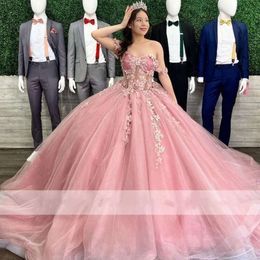 Ball vintage Quinceanera prinses jurk jurken elegante kralen Appliques Sweet 16 Dress Vestidos de 15 anos veter korset
