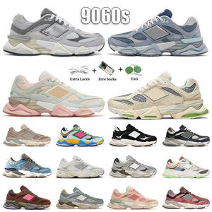 Diseñador 9060 zapatos para hombres Mujeres amortiguadores absorbentes Joe Freshgoods Cherry Blossom Blue Haze Cookie Rosa rosa al aire libre Tendencia retro zapatilla casual