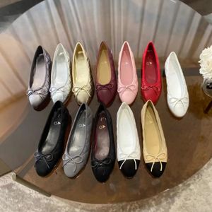 Ballet platte schoenen van echt leer ontwerper vrouw loafers kleding schoenen dames platte schoenen vrijetijdsschoenen ontwerper bruiloft feest luxe fluweel seizoensgebonden
