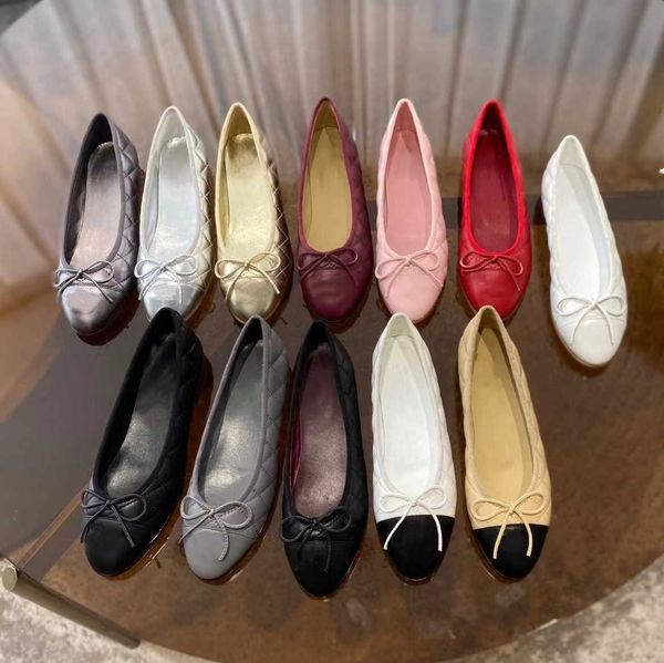 ballerines classiques Femmes Robe Chaussure bowknot Casual Mode d'été Top qualité womans Mocassins Designers Luxe bureau dame chaussures exemption de frais de port avec boîte