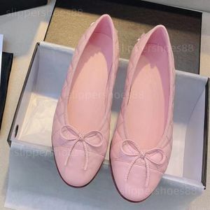 ballet flats designer schoen ballerina pumps jurk schoenen ballerine platte hak loafers gewatteerde lederen tweed grosgrain cap teen ballerines ballerina flats