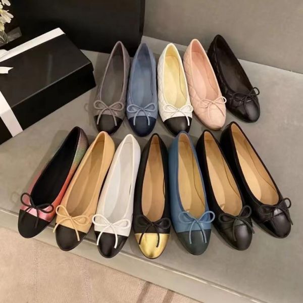 Chaussures de ballerines Chaussures habillées Velours saisonnier Casual Summer Beach Mocassins Femme Mocassins Designers Luxe Top Quilty avec boîte taille 35-40 SS