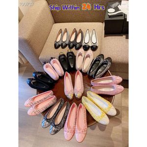 ballet flats schoenen Parijs luxe designer schoenen chanelshoes dames lente gewatteerde lederen slip op ballerina luxe ronde neus dames jurk schoen