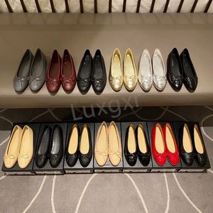 zapatillas de ballet zapatos de cuero acolchado zapatillas de deporte de diseñador mujeres balle flats bombas mocasín tacón bajo slingback negro blanco burdeos lana tela brillante comodidad casual