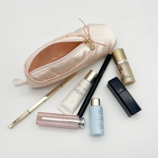 Chaussures de Ballet, design créatif, sac de maquillage en forme de cœur pour fille, rangement de papeterie féminine, trousse à crayons pour étudiante 240306