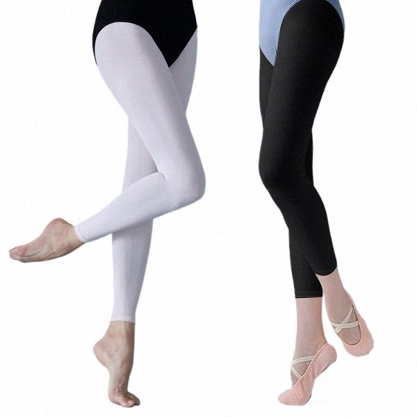 Medias de ballet Niñas Niños Rosa Noveno Pantimedias Niños Danza Leggings Verano Fino Salón de baile Medias de práctica M7mM #