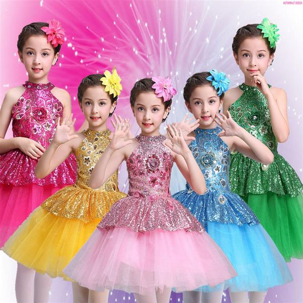 Ballet Tutu Robe Filles Gymnastique Justaucorps Dancewear Ballet Vêtements Enfants Ballerine Costume Remise Tutus Stage Wear3347