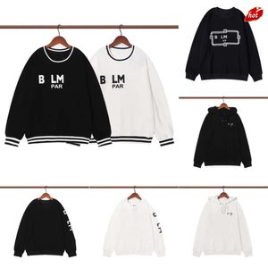 Ballmain Balman Diseñador Sudaderas para hombre Sudaderas con capucha para mujer Hombres Moda Sudadera Carta Imprimir Jerseys Otoño Invierno suelta manga larga Sudadera con capucha Casual Tops moda