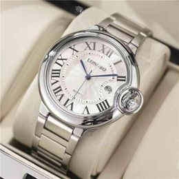 BALLON BLEU WORG'S'S Watch Fashionable Steel Band Quartz Empleproofr Men et Lovers 'Version Simple Tiktok Live Bro284c