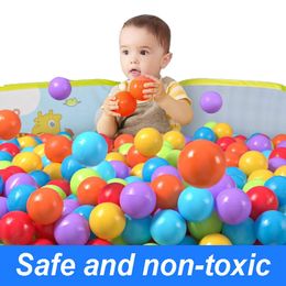 Globo 100 Unids Ocean Balls Eco Friendly Colorful Soft Plastic Ball Pool Carpa Juguete Divertido Bebé Gateando Niños Kid Regalos Outdoor Pit 230630