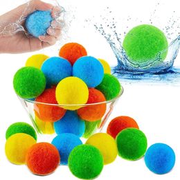 Balon 50 sztuk zestaw bomb wodnych Splash Balls wielokrotnego użytku balony wodne bomby piłka dla dzieci gra dla zabawy w wodzie gąbka piłka 230703