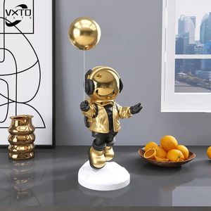 Ballon Astronaut Hars Ornamenten Home Decor Ambachten Standbeeld Bureau Beeldjes Decoratie Boekenkast Sculptuur Ambachten 240122