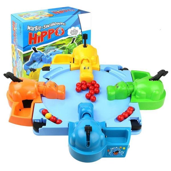 Ballon Hippo manger pois perles jeu pour 2 à 4 joueurs Parent enfant interactif jouets éducatifs Hungry Turtle Board 230704