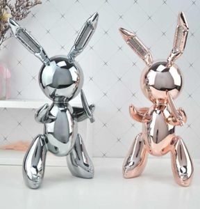 Ballon Rabbit Art Figurine Craft Shiny Balloon Dog Dog Statue Home Decoration Accessoires Offices de Noël T2003315109608