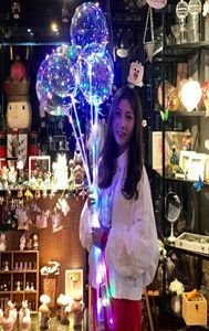 Balloon met 315 inch stok 3M String Balloon LED Licht Licht Kerstmis Halloween Birthday Ballonnen feestdecor Bobo DHL 3304165