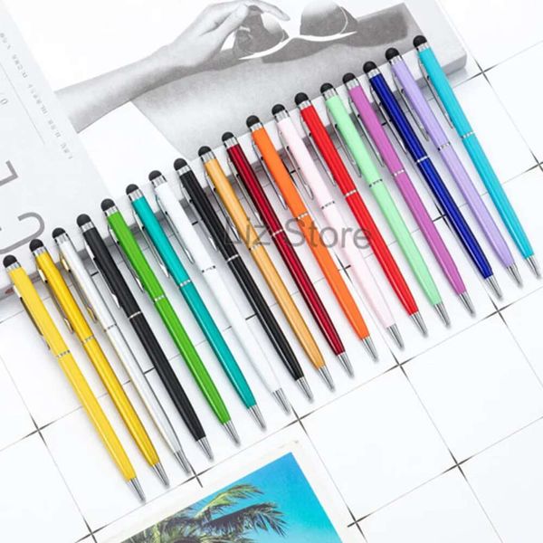 Ballpoint Metal Writing Capacitive Wholesale étudiant Ballpoints Pin Phone Mobile Phone Touch Penns Office scolaire Supplies BallPens Th0782 S S