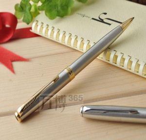Balpen Metaal Gouden Pennen Topkwaliteit School Kantoor Leveranciers Navulling 07mm Handtekening Balpen Briefpapier Geschenk7343255