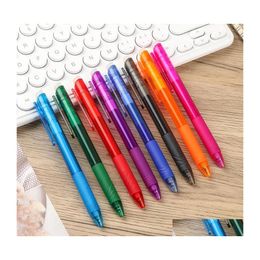 Balpennen 0,7 mm Wissenbare pen geschikte vullingen Colorf Creative Sets School Office Stationery Gel Writing Supplies Drop Delivery Dhul8