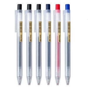 Stylos à bille 13pcsset Kawaii Mujis Gel Pen BlackRedBlue 05mm Encre Japon Couleur Bureau École Mignon Japonais Papeterie 231113