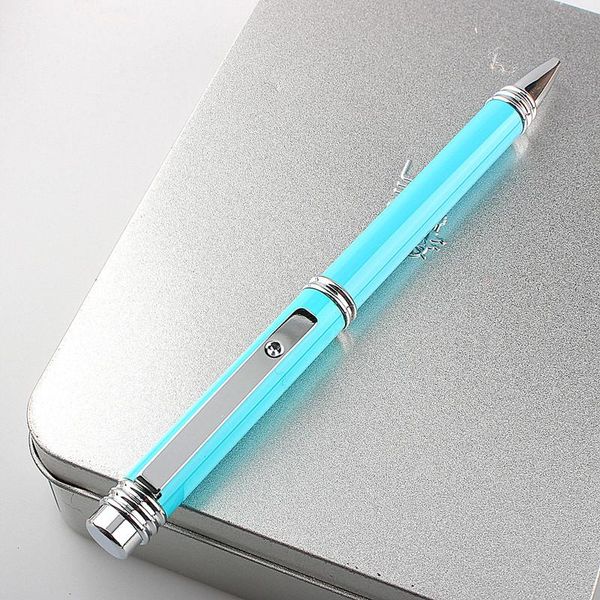 Bolígrafo bolígrafo 1 unids metal pluma 0.7mm para niños estudiantes escribiendo oficina Suministros escolares Papelería