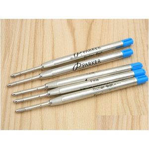 Stylos à bille 20Pc Fit For Metal Pen Blue Stytle Recharges Drop Delivery Office School Business Industrial Writing Supplies Dhdq4