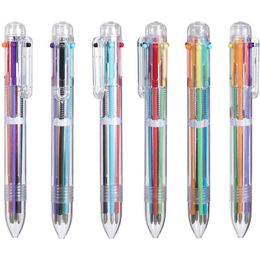 Ballpoint Pens 22 Pack 0,5 mm 6-in-1 Multicolor Pen 6-kleuren intrekbaar voor kantoorschoolbenodigdheden studenten kinderen
