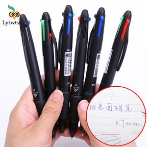 Ballpoint Pens 4 In 1 Multicolor Creative Colorful Retractable Multifunction voor marker schrijven Stationery 230503