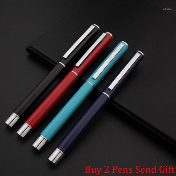 Bolígrafos Diseño clásico Full Metal Brand Roller Pen Hombres de negocios Firma Escritura Comprar 2 Enviar regalo