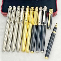 Ballpoint PENS CT Classic Matte Metal Barrel Roller Ball Ballpoint met serienummer schrijven Smooth Luxury Stationery 230821