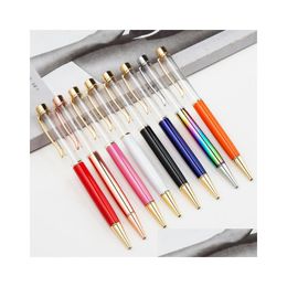 Bolígrafos Dhs Blank Bling 2-en-1 Slim Crystal Diamond Glitter Stylus Touch Pen Diy 13 Color Drop Delivery Office School Busines Dh4Y5