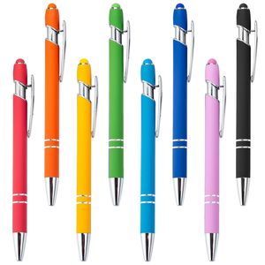 Balpennen Mode 20 stks Stylus computer Touch telefoon scherm pen Kleuren Kristal Zakelijk kantoor Balpen voor Briefpapier Kantoor School 231201